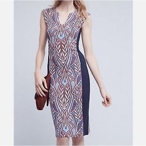 HD in Paris Anthropologie Cleo Jacquard Sheath Dress
